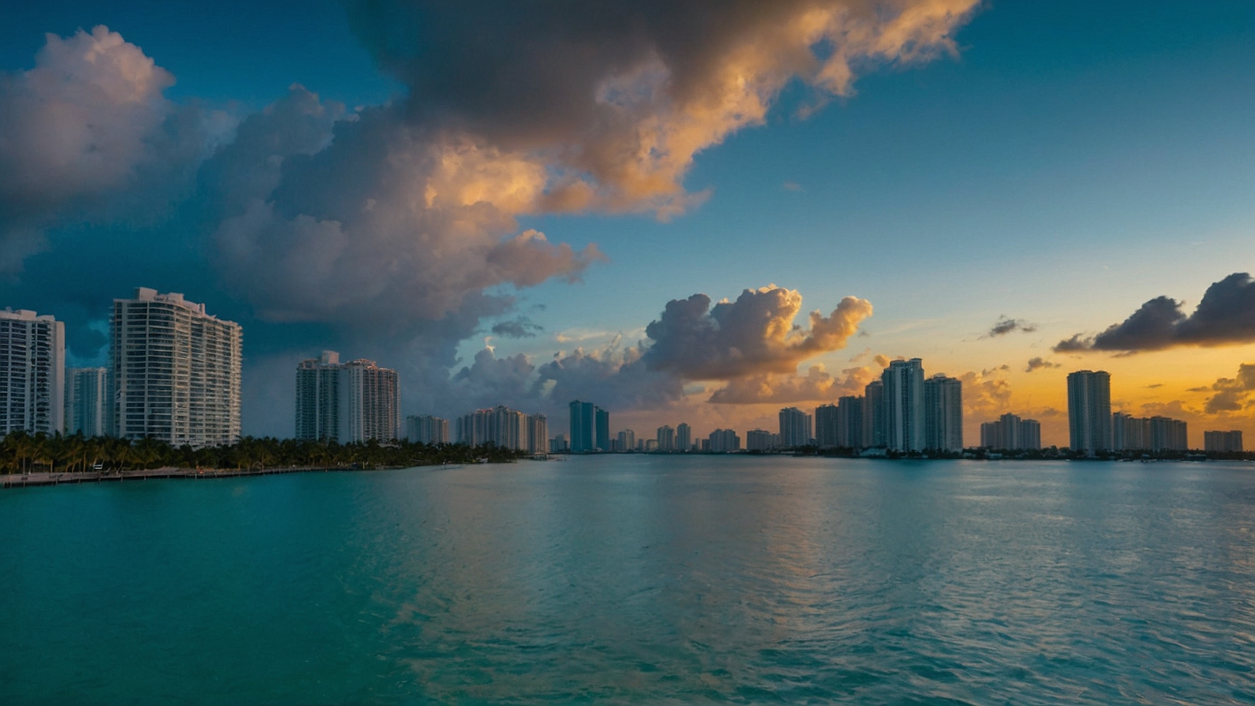 Vista aérea de Miami, ilustrando a perfeita combinação de cidade e natureza, ideal para quem busca passagens baratas baratas para Miami